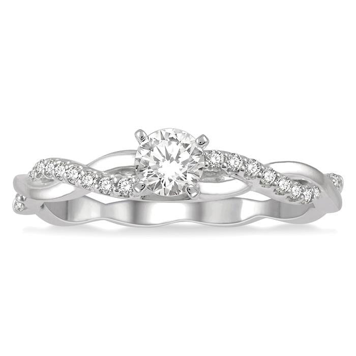 Round Shape Diamond Engagement Ring