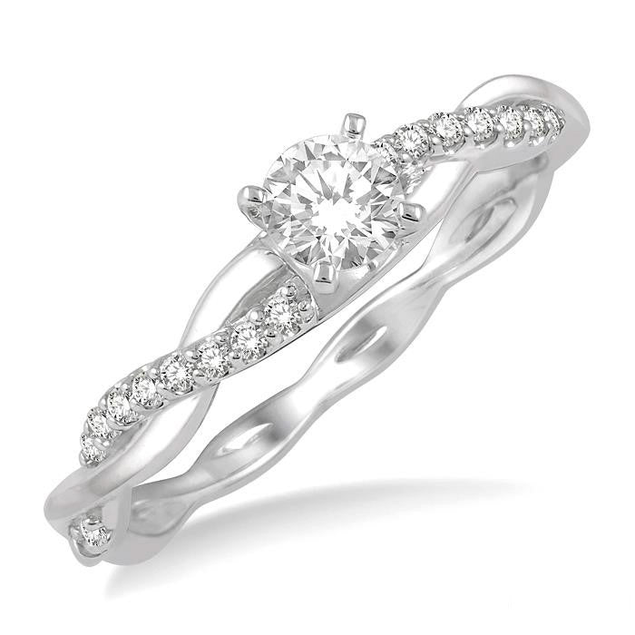Light Weight Diamond Engagement Ring