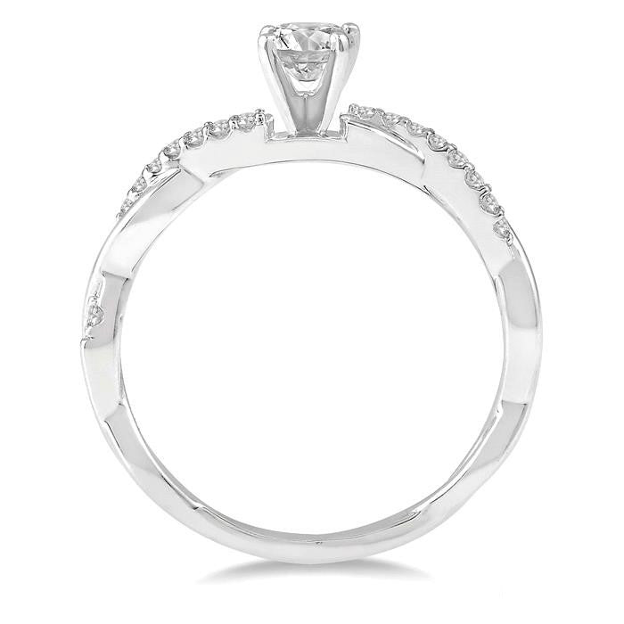 Light Weight Diamond Engagement Ring