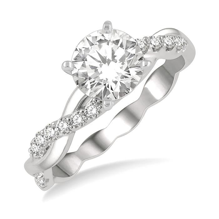 Valkyrie Lattice Signature Diamond Semi-Mount Ring