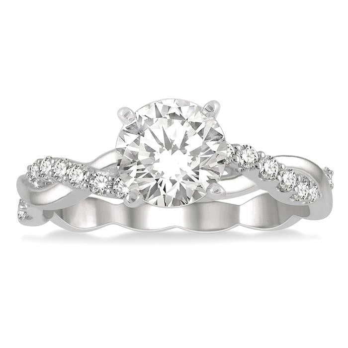 Valkyrie Lattice Signature Diamond Semi-Mount Ring