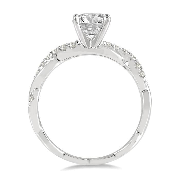 Arcadia Crown Diamond Semi-Mount Ring