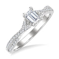 Emerald Shape Diamond Engagement Ring