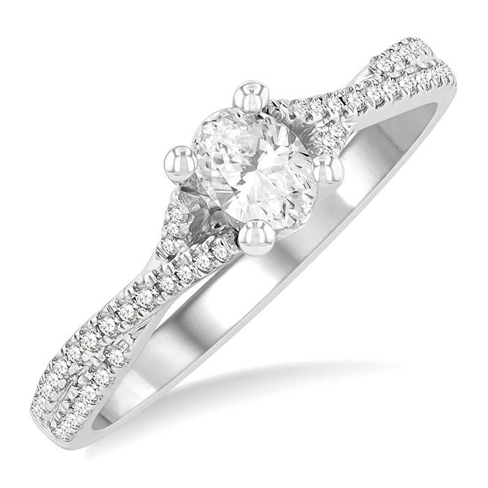 Oval Shape Diamond Engagement Ring