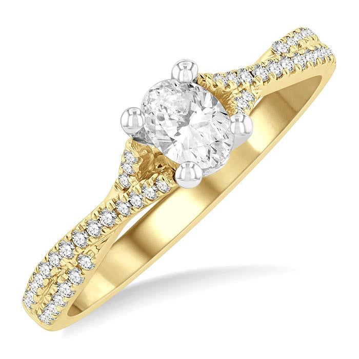 Oval Shape Diamond Engagement Ring