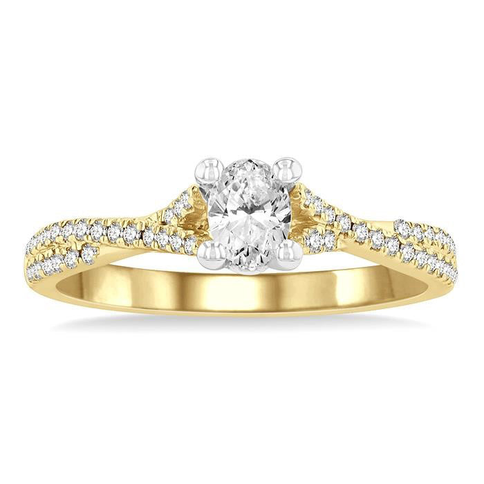 Oval Shape Diamond Engagement Ring