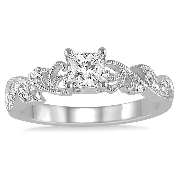Treasured Splendor Diamond Semi-Mount Ring