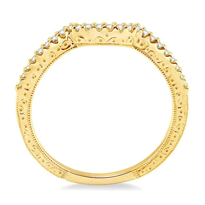 1/8 Ctw Diamond Matching Wedding Band in 14K Yellow Gold
