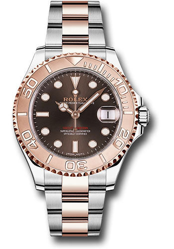 *Pre-Owned* Rolex Steel and Everose Gold Rolesor Yacht-Master 37 Watch - Chocolate Dial - Oyster Bracelet