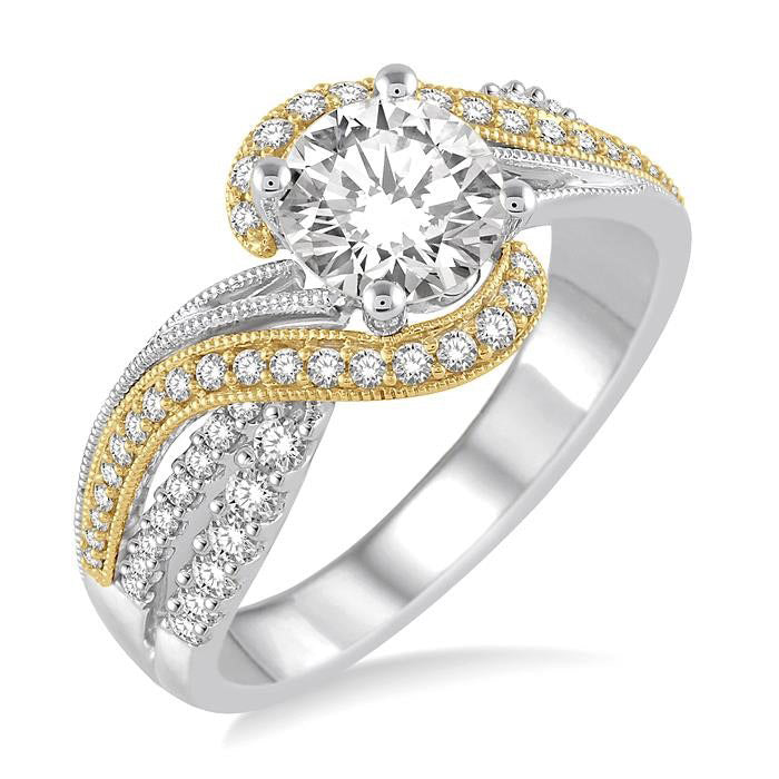 Lucent Sapphire Diamond Semi-Mount Ring