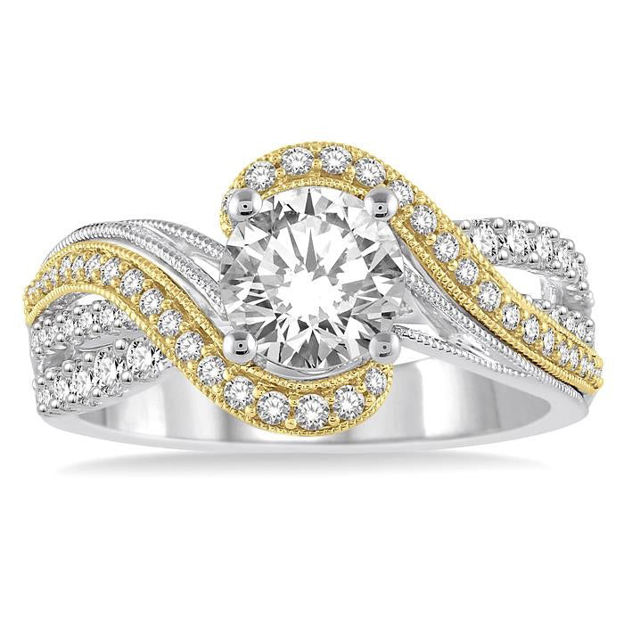 Lucent Sapphire Diamond Semi-Mount Ring