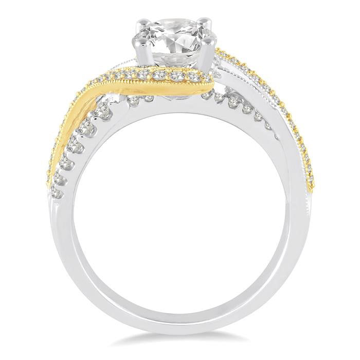 Lucent Sapphire Diamond Semi-Mount Ring