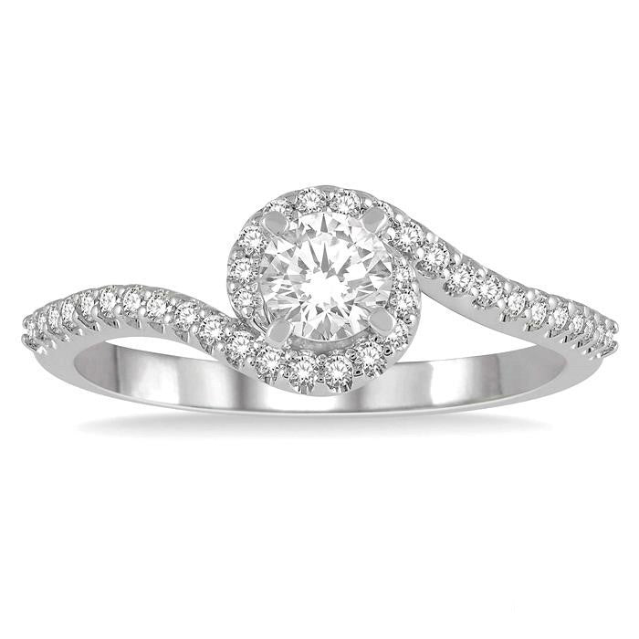 Sage Whisper Diamond Semi-Mount Ring