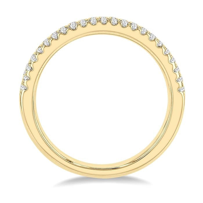 1/3 Ctw Round Cut Diamond Wedding Band in 14K Yellow Gold