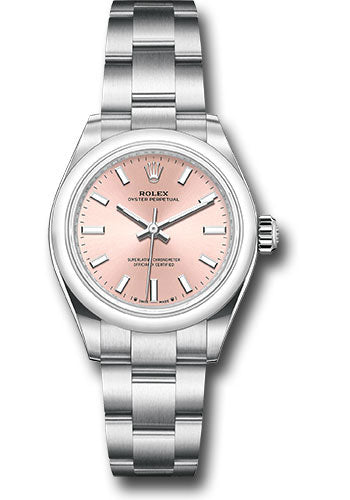 *Pre-Owned* Rolex Oyster Perpetual 28 Watch - Domed Bezel - Pink Index Dial - Oyster Bracelet
