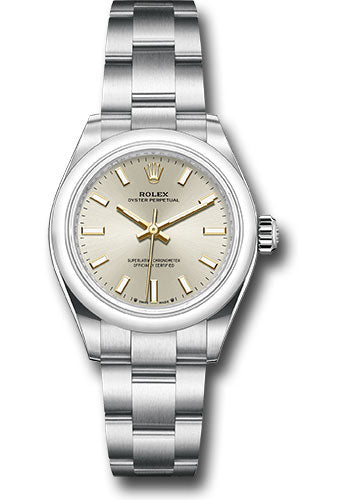 *Pre-Owned* Rolex Oyster Perpetual 28 Watch - Domed Bezel - Silver Index Dial - Oyster Bracelet