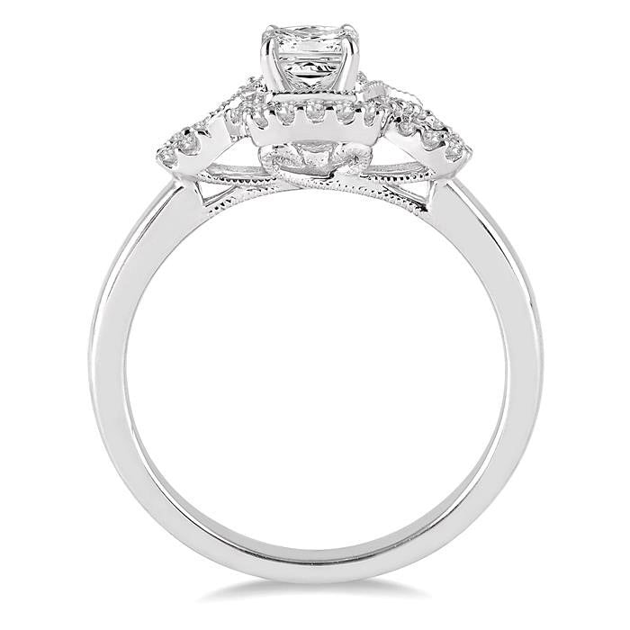 Pine Keepsake Diamond Semi-Mount Ring