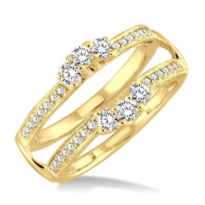 Umbra Diamond Insert Ring Yellow Gold Diamond Wrap & Enhancer