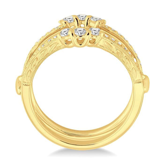 Umbra Diamond Insert Ring Yellow Gold Diamond Wrap & Enhancer