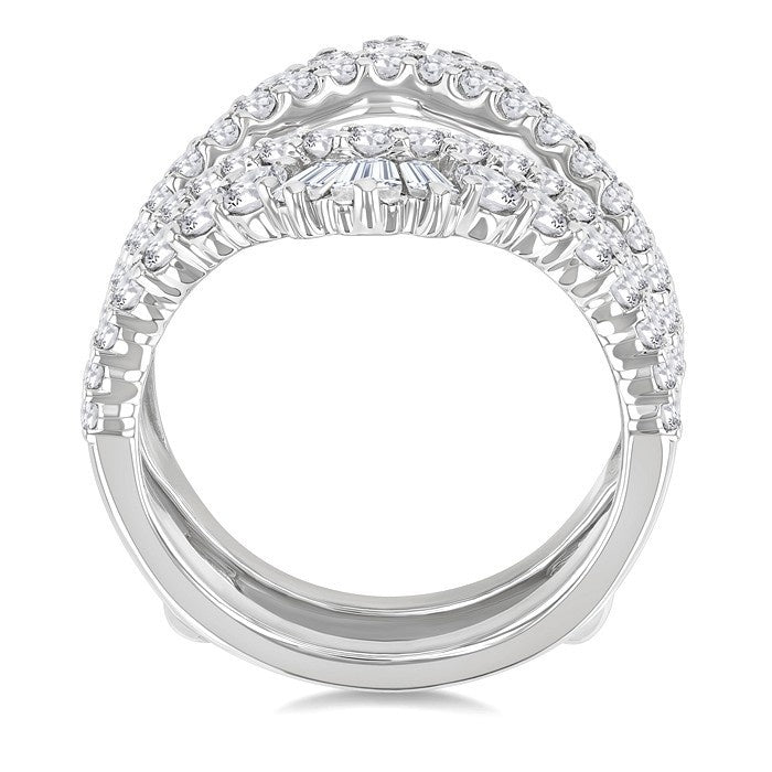 Baguette Diamond Insert Ring