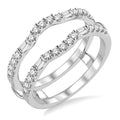Valerian Baguette Diamond Insert Ring White Gold Diamond Wrap & Enhancer