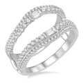 3/4 Ctw Diamond Insert Ring in 14K White Gold