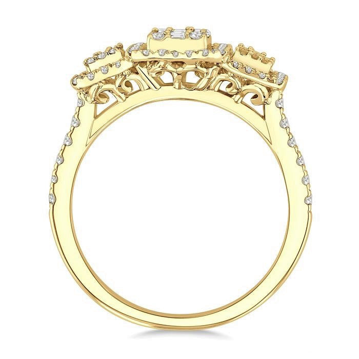 Oval Shape Halo Diamond Engagement Ring