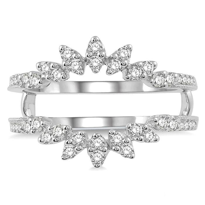 Sorelle Diamond Insert Ring White Gold Diamond Wrap & Enhancer