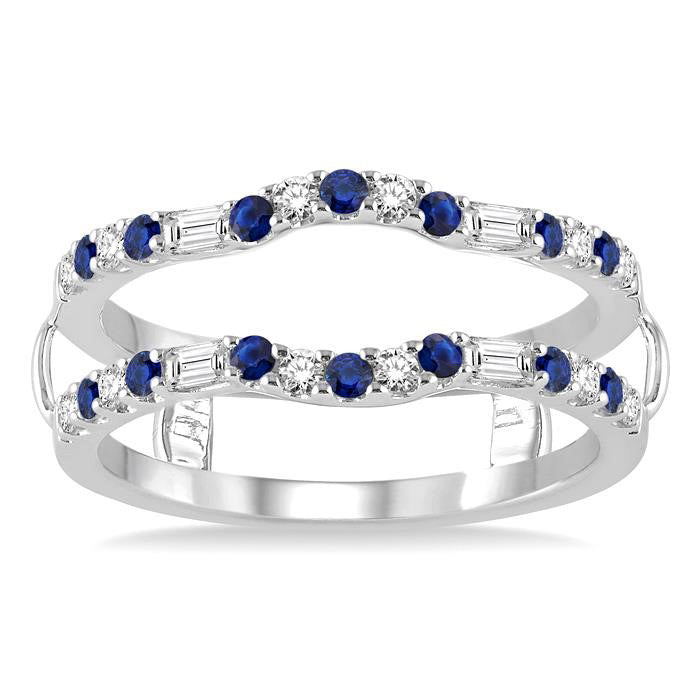 Gemstone & Diamond Insert Ring