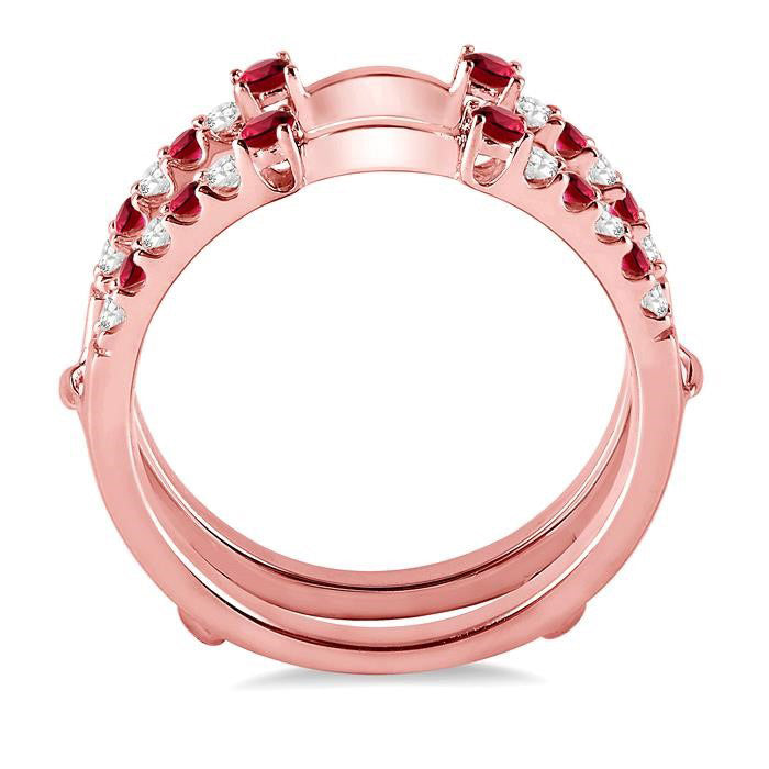 Gemstone & Diamond Insert Ring