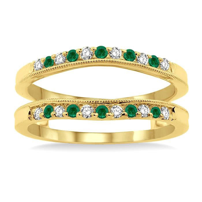 Gemstone & Diamond Insert Ring
