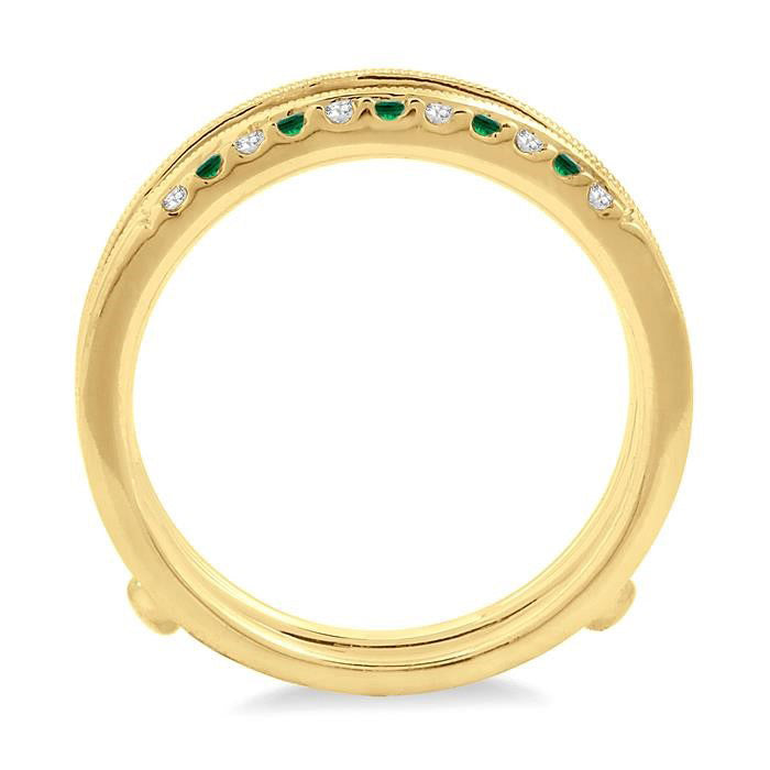 Gemstone & Diamond Insert Ring