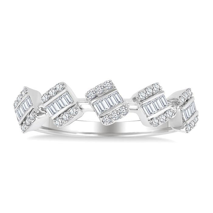 5 Stone Fusion Diamond Fashion Ring