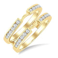 1/2 Ctw Channel Set Round Cut Diamond Insert Ring in 14K Yellow Gold