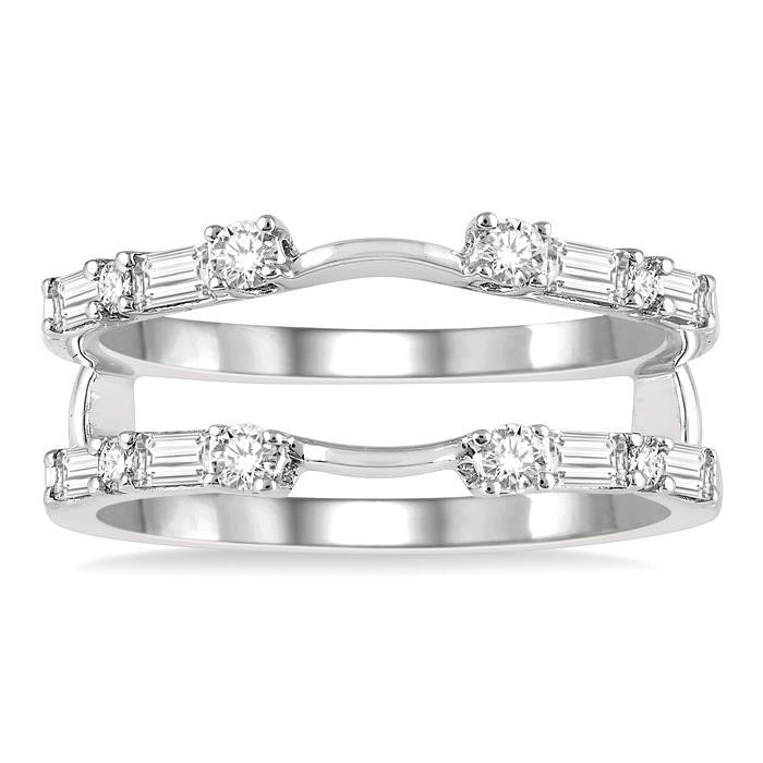 Baguette Diamond Insert Ring