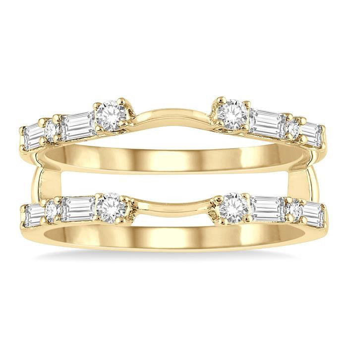 Baguette Diamond Insert Ring