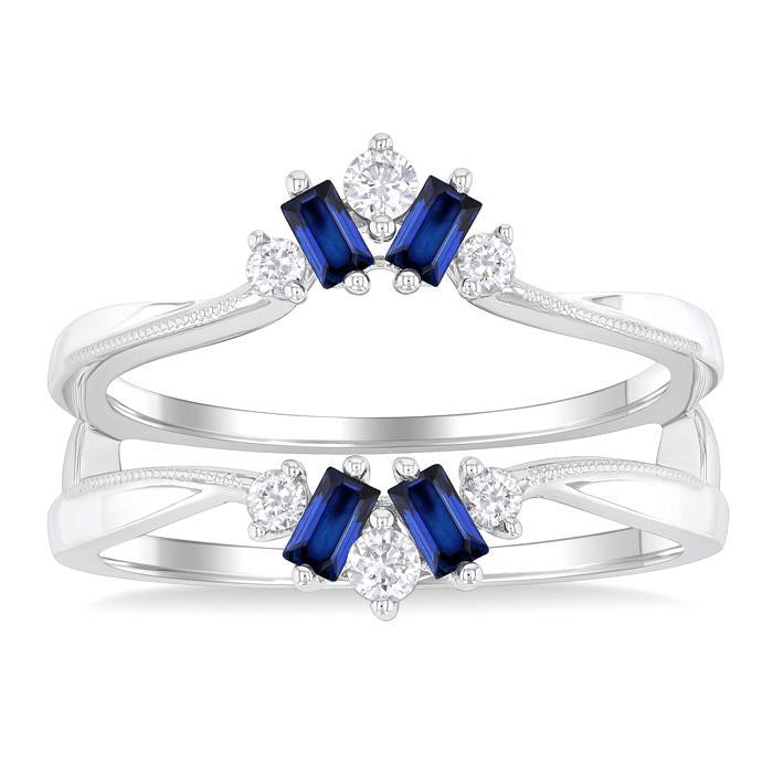 Gemstone & Diamond Insert Ring