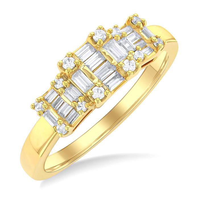 Past Present & Future Fusion Diamond Engagement Ring