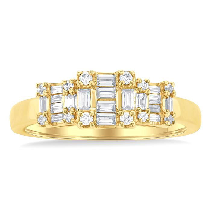 Past Present & Future Fusion Diamond Engagement Ring
