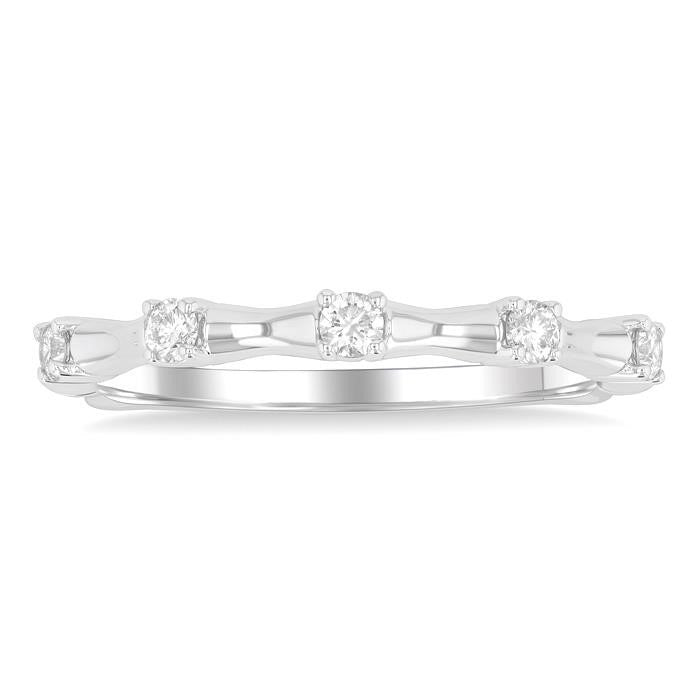 Aurora Diamond Ring in White Gold