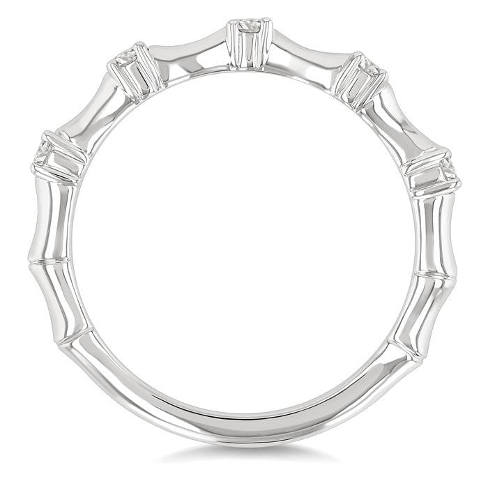 Aurora Diamond Ring in White Gold