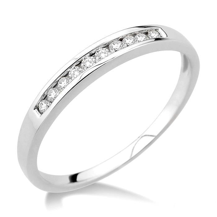 Luminara Chorus Symphony Channel Set Diamond Wedding Band