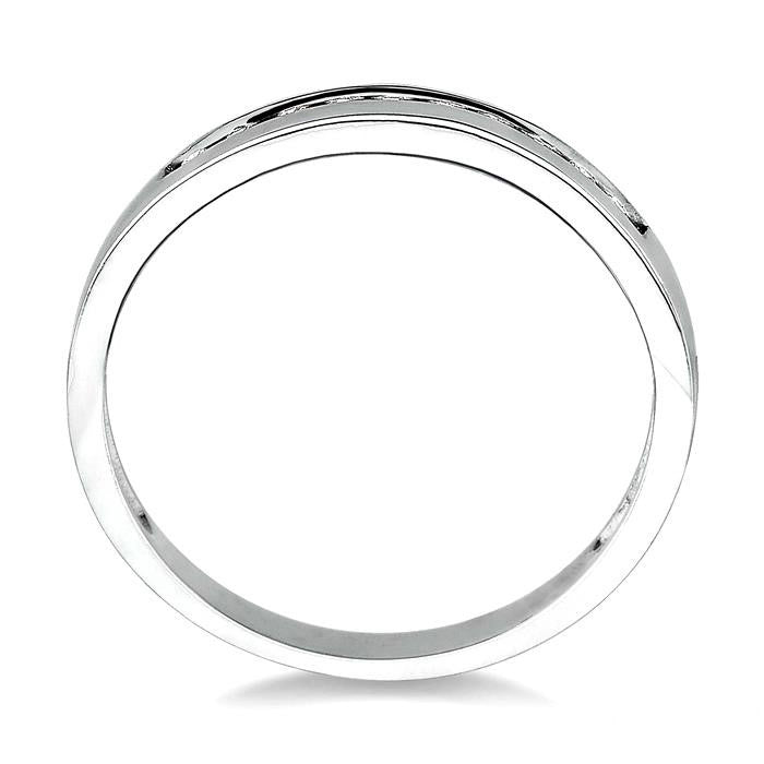 Luminara Chorus Symphony Channel Set Diamond Wedding Band