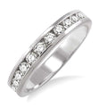 1/2 Ctw Round Cut Diamond Wedding Band in 14K White Gold