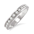 1/4 Ctw Round Cut Diamond Wedding Band in 14K White Gold
