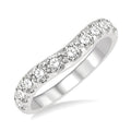 Curved Diamond Wedding Band