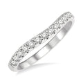 Curved Diamond Wedding Band