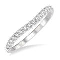 Curved Diamond Wedding Band