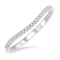 Curved Diamond Wedding Band