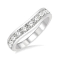 Curved Diamond Wedding Band
